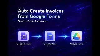 Automate Invoice Creation With Google Forms in Google Docs And Auto backup to drive without landing