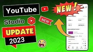 Youtube Studio App New Update 2023 | YT Studio app big update | SL Academy