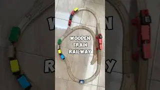 Wooden train kesukaan anak-anak