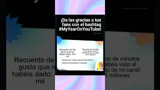 #myyearonyoutube