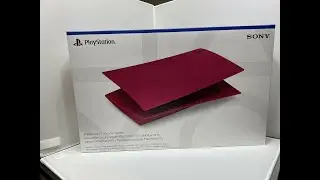 Playstation 5 (PS5) Cover (Cosmic  Red) Unboxing and Install