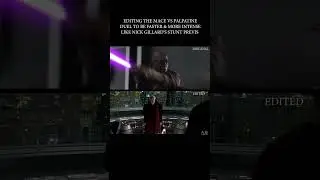 FIXING THE PART WHERE PALPATINE KILLS JEDI AND FIGHTS MACE  #shorts #starwars #revengeofthesith