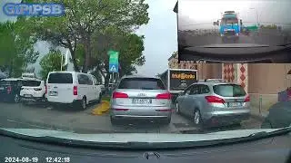 pioggia e traffico a portrogruaro- dashCam italia