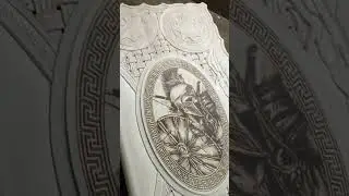 резные нарды 300 Спартанцев. в процессе изготовления.