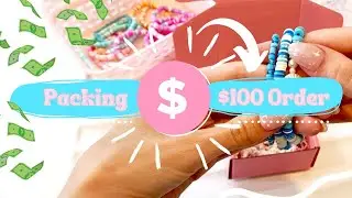 PACKING A $100 ORDER - how I pack orders for a bracelet business