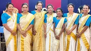 Megathiruvathira at Qatar beautiful ladies on floor with full of cultural impact @kalakairaly