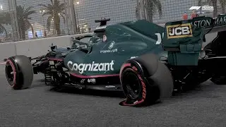 HOW IS IT POSSIBLE TO GET A PUNCTURE THIS WAY?! *physics broken* | F1 2021