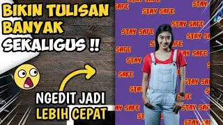 Cara Membuat Tulisan Banyak di Foto dengan Android - PicsArt Tutorial