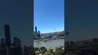 River fire C-17 and EA-18G growler