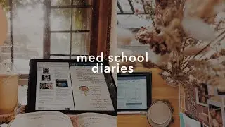 🖥Online med school vlog: studying out☕️ making dalgona coffee✨