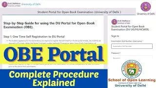 DU SOL OBE Portal 2021 | Open Book Exam Portal | DU SOL OBE Registration | SOL Reporter.
