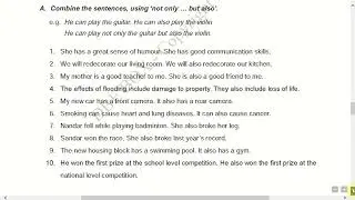 Grade 10 English Unit 10 Not only    But also