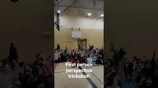 First person perspective of a frisbee trickshot and the kids lose their minds!