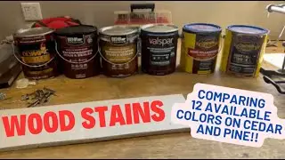 Comparing 12 Wood Stains on Cedar & Pine