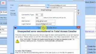 Email Password Error caused by doubling up of Password