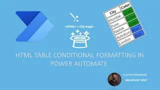 HTML Table Conditional Formatting in Power Automate