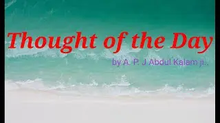Good Thought of the day for School Assembly| Daily Thoughts 2021
