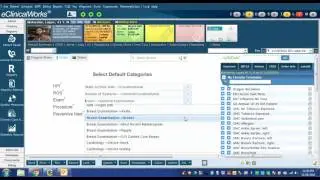 eCW Scribe 3 Default Category Configuration
