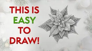 How to Draw a Poinsettia Flower Step by Step