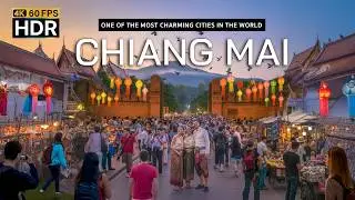 🇹🇭 4K HDR | Night Walk Chiang Mai 2025 - One of the most charming cities in the world.