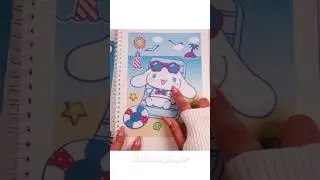 Sanrio Cinnamoroll Sticker Book 시나모롤 스티커북 #paperdiy #sanrio #cinnamoroll #sticker