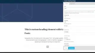 How to Use Custom Heading Element with Google Fonts