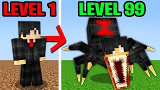 Minecraft but You turn into a SPIDER!