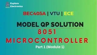 Microcontroller Model Paper Solution | Part 1 | Module 1 | BEC405A
