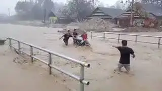 Masamba Radda sungai meluap lagi warga berlari selamatkan diri 7/8/2020