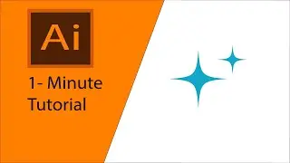 Twinkling Star in Illustrator | 1 Minute Tutorial | Graphic Tutorial