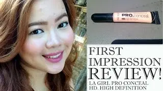 LA Girl Pro Conceal HD Concealer ♡  First Impression Review