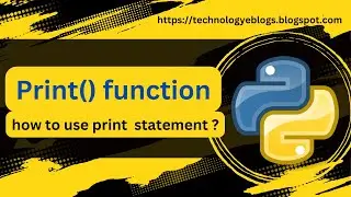 print statement in python | Output Statement or Print Function in Python (Hindi)