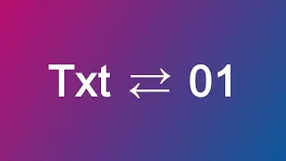 Coding a Binary to text converter