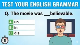 Suffixes & Prefixes Quiz Test | English Vocabulary Test 
