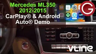 Mercedes Benz ML350 2012-2015 GLE-class GROM VLine VL2 System Wireless CarPlay Android Auto MB45