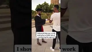 Graduation photoshoot with a stranger 