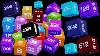 2048 3D : Merge Game -Level Up number game #asmr #mergegames #3dgames
