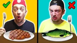 НОРМАЛЬНАЯ или ТУХЛАЯ ЕДА ЧЕЛЛЕНДЖ / ЭТИ ПАРНИ