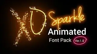 SPARKLE ANIMATED FONT PACK ► [ AFTER EFFECTS TEMPLATES ]