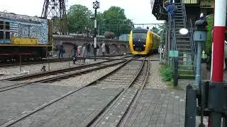 Buffel arriveert in het spoorwegmuseum 29-8-2018