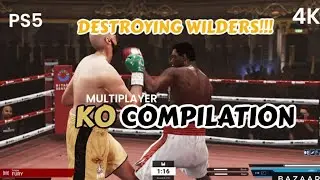 Undisputed Multiplayer KO Compilation / DESTROYING WILDER PLAYERS - Undisputed PS5 Gameplay