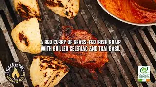 Irish Beef | Steaks By Fire | Red Curry of Rump Steak With Grilled Celeriac and Thai Basil 🍴
