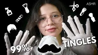ASMR🧽Shaving Cream On Mic 💈 (NO TALKING )+  Tingle Triggers ✨😴 VIVI ASMR