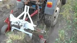 Минитрактор Мультик Копка картошки вибролапой 1