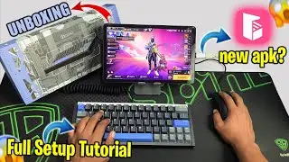 2024 New Apk | World Best Magnetic Keyboard Unboxing & Full Tutorial | Play games with ⌨️🖱️📲 | Free