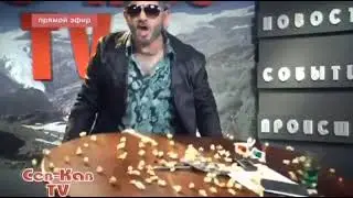 Мужик бомбит и уронил стол