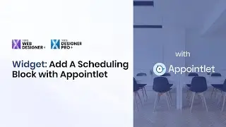 Add A Scheduling Widget Block with Appointlet Integration | Xara