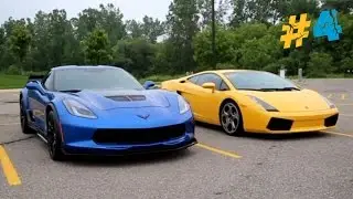 У кого пукан круче #4 Chevrolet Corvette Z06 vs. Lamborghini Gallardo.