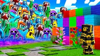 🌊 TSUNAMI DE RAINBOW FRIENDS 2 EN MINECRAFT 😱 | RETO DE LA BASE VS TSUNAMI EN MINECRAFT