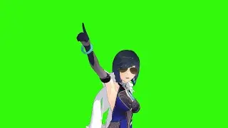 Yelan Dancing Persona 4: Specialist【MMD Genshin Impact】Green Screen